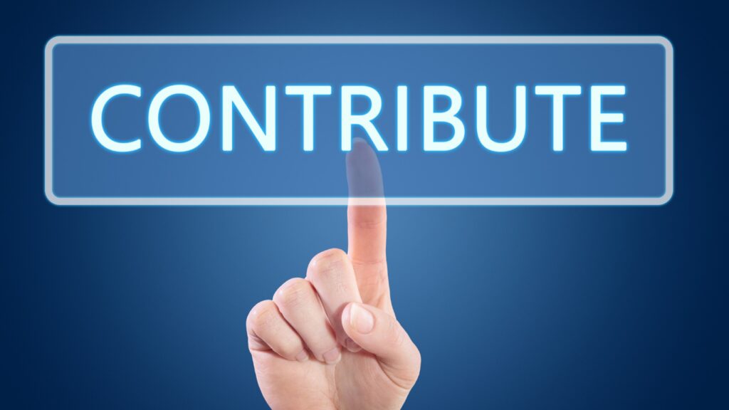 Contribute.