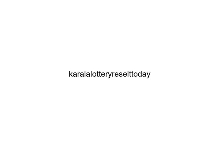 karalalotteryreselttoday