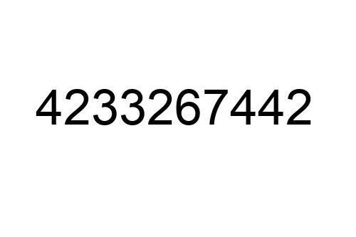 4233267442