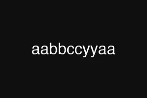 aabbccyyaa